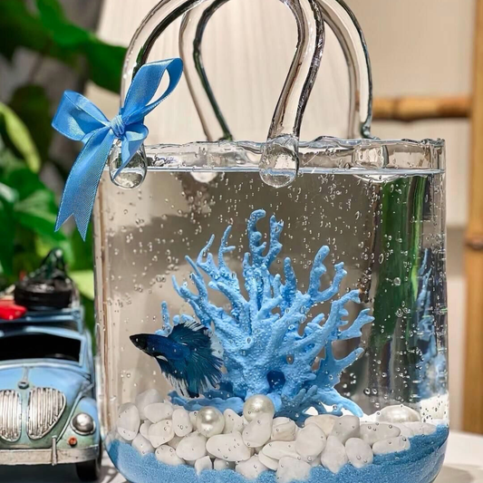 Dekoratives Herz-Mini-Aquarium